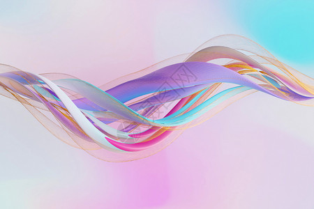 紫纱blender抽象创意场景设计图片