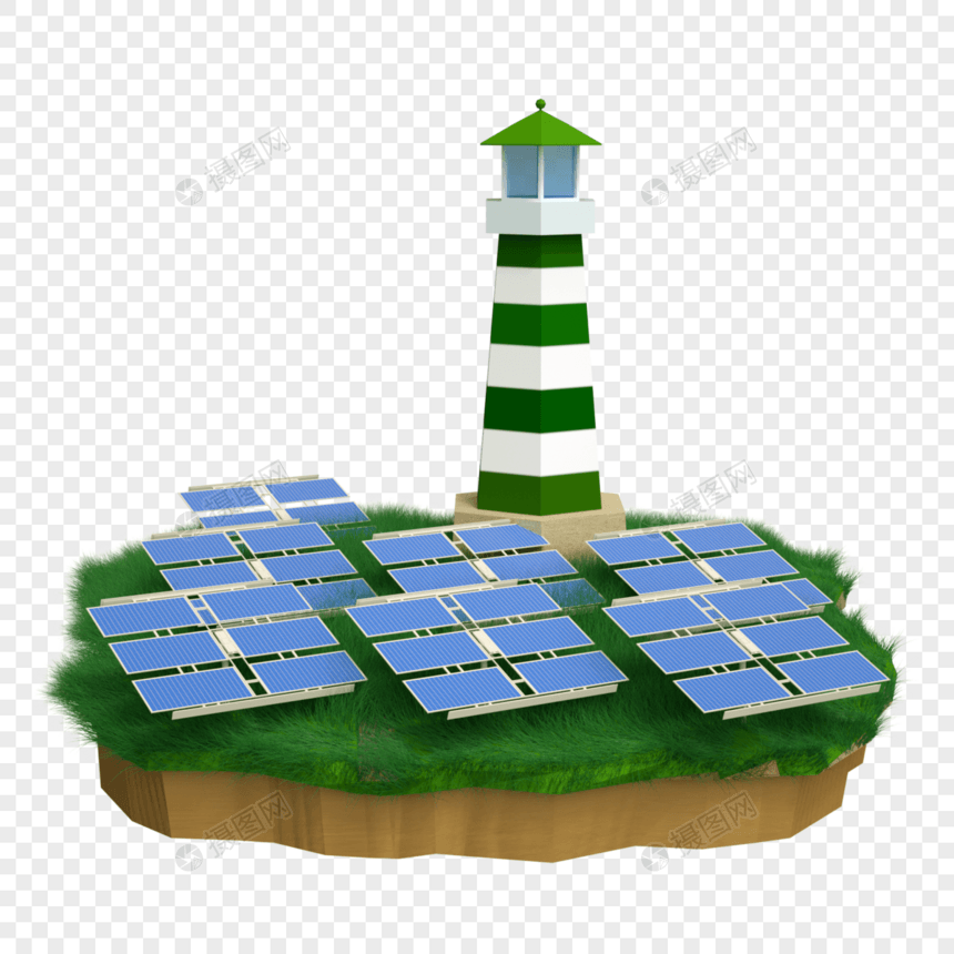 3DC4D立体能源绿色新能源环保太阳能图片
