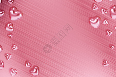简洁大气520表白日大气爱心创意玫瑰金背景设计图片