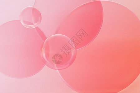彩色透明气球Blender抽象几何玻璃场景设计图片