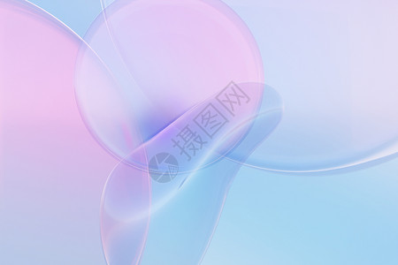 Blender梦幻抽象玻璃背景高清图片