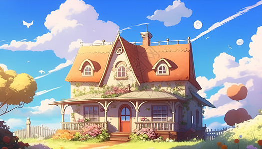 宫崎骏风格房子图片