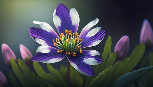 白紫相间小花背景图片