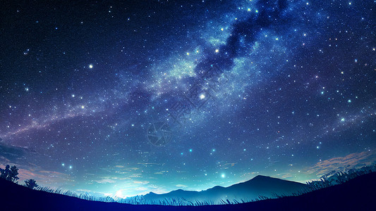 夜晚星辰背景图片
