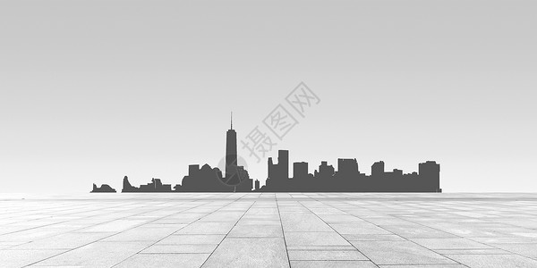 科技灰色背景灰色城市简约背景设计图片
