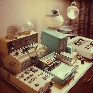 60年代的复古设备高清图片