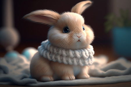 可爱兔子背景图片