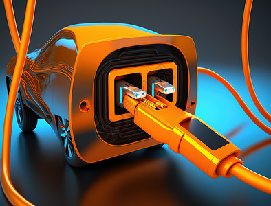 充电桩汽车电子产品高清图片