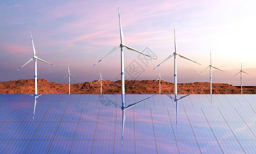3D可持续能源场景图片
