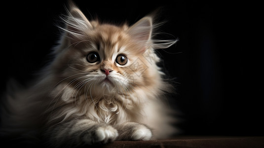 毛茸茸的小猫高清图片