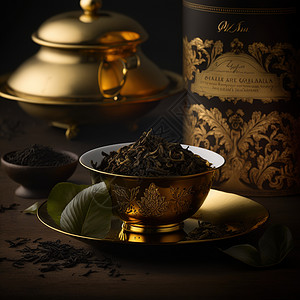 欧式茶文化背景图片