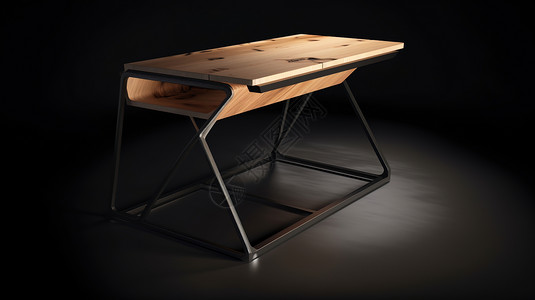 木制课桌黑色课桌高清图片