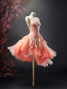 美丽芭蕾舞裙背景图片