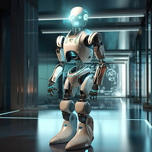 ai控制的电梯AI智能机器人设计图片