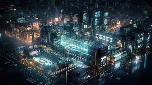 科技智能城市图片