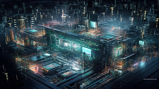 科幻技术城市图片