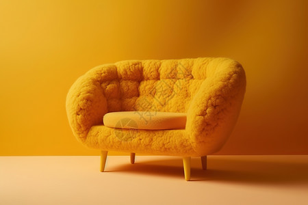 黄色家具沙发背景图片