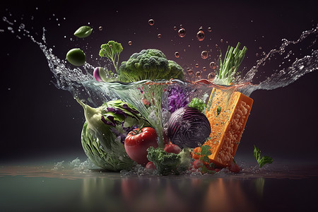 蔬菜创意背景图片