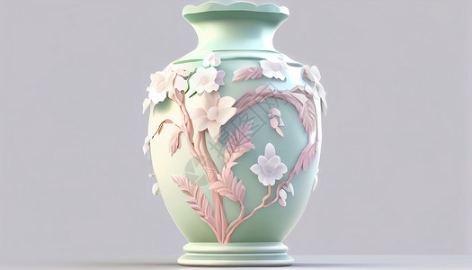 立体花瓶背景图片