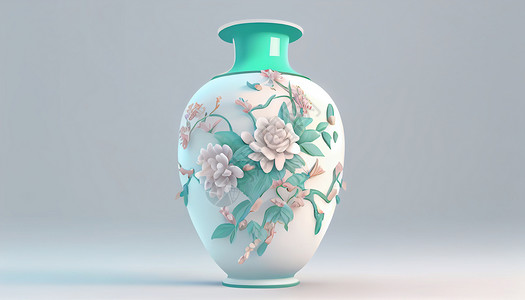 立体花瓶背景图片
