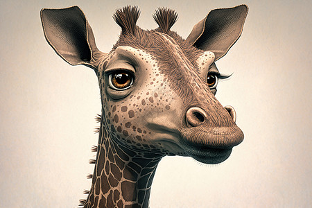 长颈鹿头像背景图片