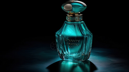 蓝色高级香水背景图片