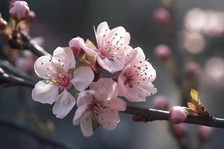 粉色樱花背景图片