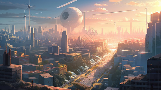 未来科幻城市图片