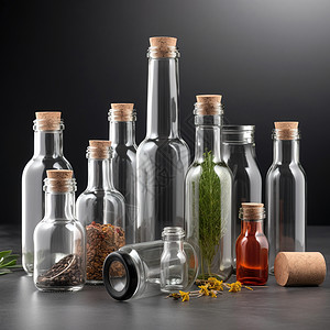 玻璃瓶背景图片