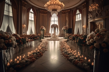 结婚礼堂背景图片