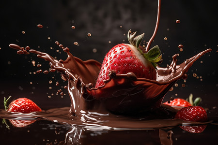草莓背景图片