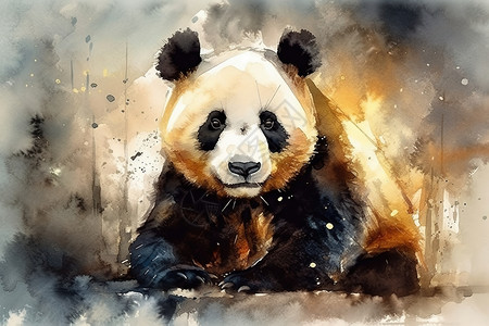 熊猫插图图片