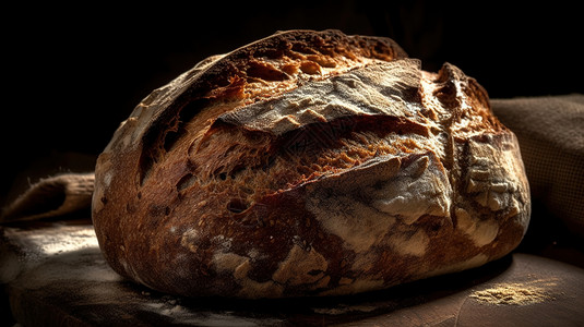 褐色面包诱人的面包背景