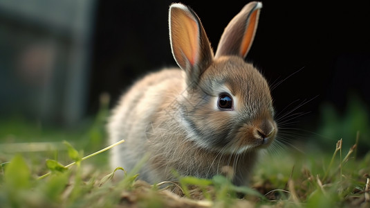 色兔子表情包宠物小兔子背景背景