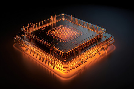 高科技微芯片背景图片