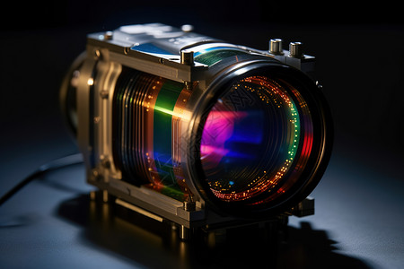 光学镜头新相机素材高清图片