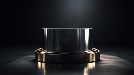 黄铜碗金属立体背景设计图片