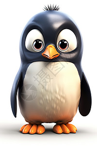 动漫3D企鹅图片
