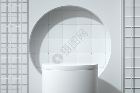 马桶水箱白色纯净展台设计图片