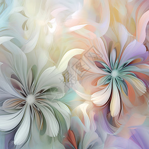 多彩花材质背景背景图片