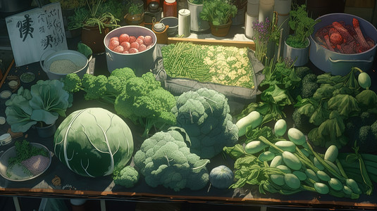 种类丰富的蔬菜图片
