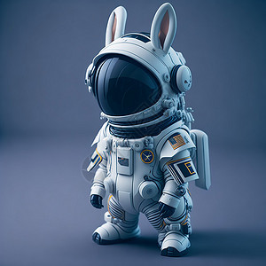 机械革命太空兔子插画