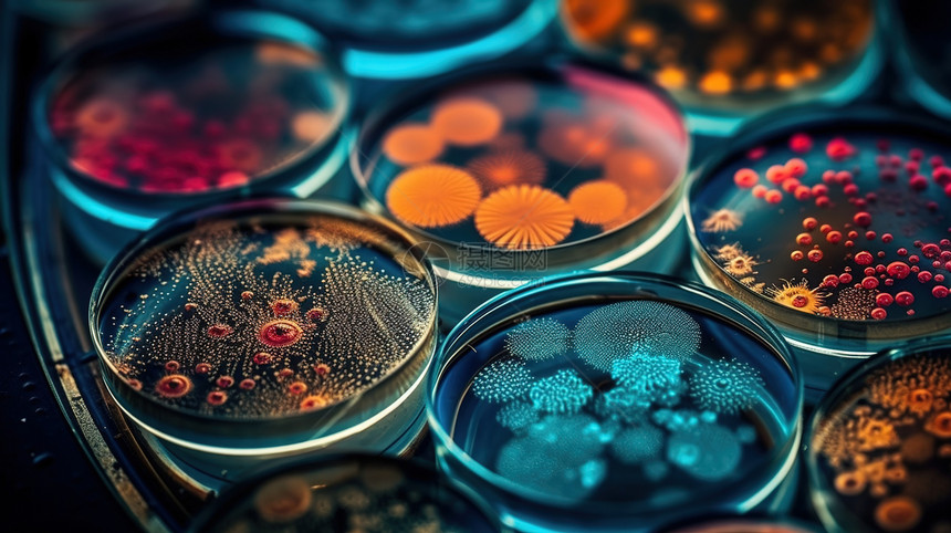 细菌病毒细胞模型图片