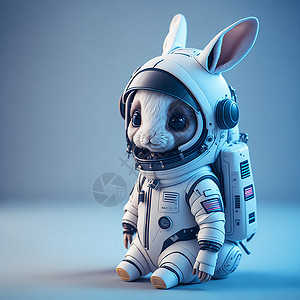 机械革命太空兔子插画