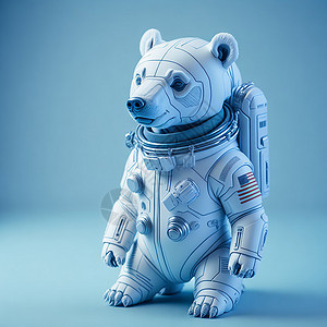 机械革命太空北极熊插画