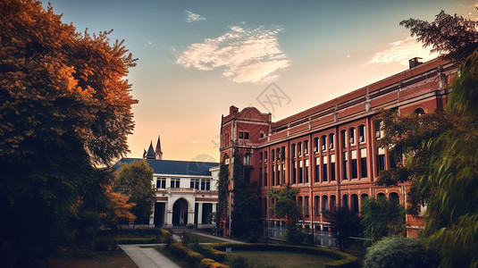 大学教学楼背景图片