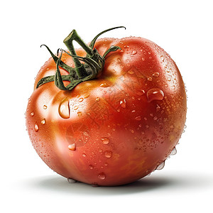 漫画水果手绘西红柿背景