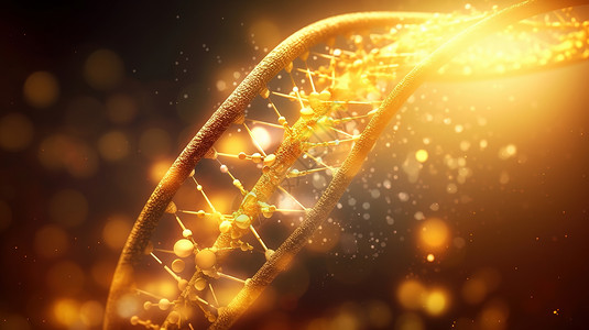 植物基因金色3D基因DNA医疗图片设计图片