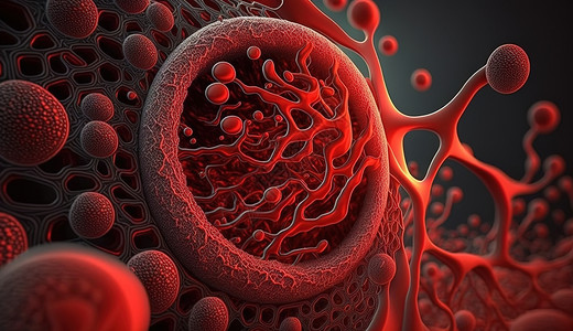 抽象病变红细胞背景图片