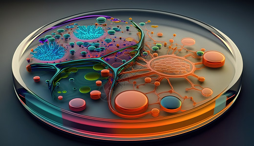 3D科研医疗细胞样本设计图片